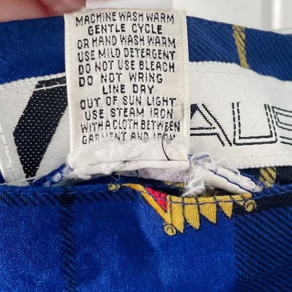 Vintage Pleated Atlantic Star Plaid Luxe Print Midi Skirt size S/M 6/8 small - Picture 7 of 8